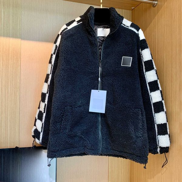 womens jacket checkerboard spliced lamb wool quilted coats simple fashion design cover meat create slimmer look outerwear casual loose autum, Black;brown
womens jacket checkerboard spliced lamb wool quilted coats simple fashion design cover meat create slimmer look outerwear casual loose autum, Black;brown