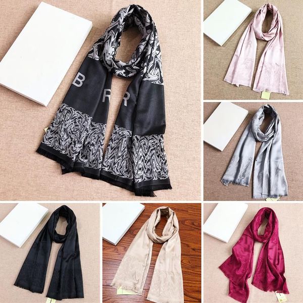 brand designer silk scarf female letter pattern ring long shawls wraps neck decoration ladies pashmina 6 color option with box, Blue;gray
brand designer silk scarf female letter pattern ring long shawls wraps neck decoration ladies pashmina 6 color option with box, Blue;gray