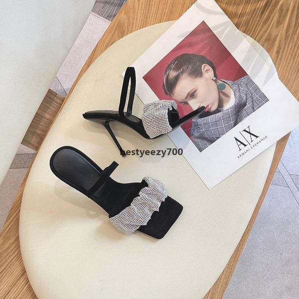 sandal qt crystal accents embellished stiletto heels sandals rhinestone sandal tribute suede leather ladies fashion summer ev yslity njz, Black
sandal qt crystal accents embellished stiletto heels sandals rhinestone sandal tribute suede leather ladies fashion summer ev yslity njz, Black