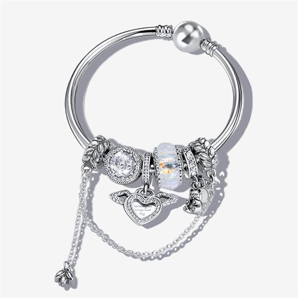 pan family charm bracelets cute favorite angel's wing ins wind cat eyes beads pacifier bear diy beaded bell bracelet ac355, Golden;silver
pan family charm bracelets cute favorite angel's wing ins wind cat eyes beads pacifier bear diy beaded bell bracelet ac355, Golden;silver