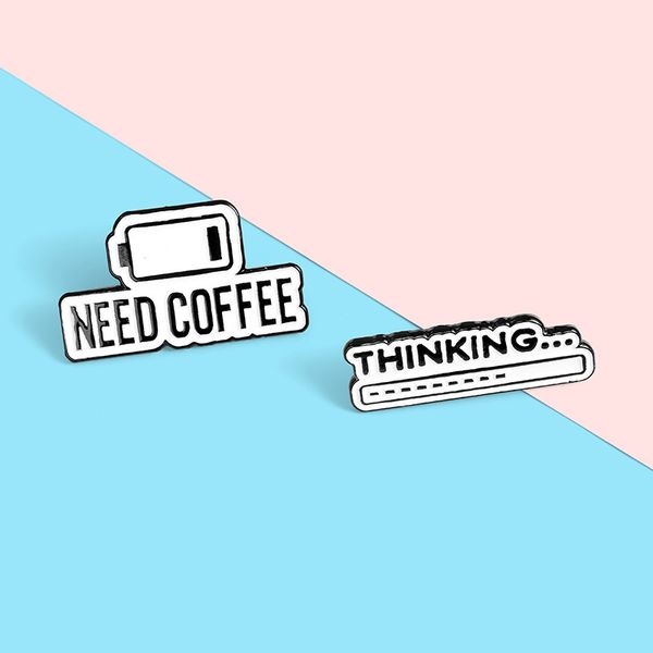 need coffee thinking cute small funny enamel brooches pins for women demin shirt decor brooch pin metal kawaii badge fashion jewelry factory, Blue
need coffee thinking cute small funny enamel brooches pins for women demin shirt decor brooch pin metal kawaii badge fashion jewelry factory, Blue