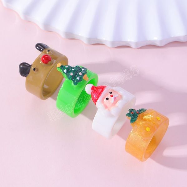 cute cartoon christmas ring santa claus elk bell christmas tree resin finger rings for women girls christmas gift, Silver
cute cartoon christmas ring santa claus elk bell christmas tree resin finger rings for women girls christmas gift, Silver