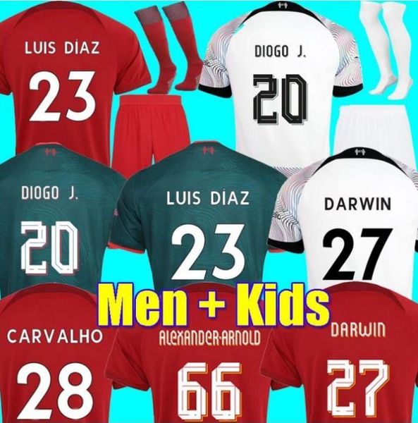 50%off 22 23 soccer jerseys season home away 3rd darwin 2022 2023 mohamed diogo luis diaz alexander arnold football kit shirts men kids uni, White;black
50%off 22 23 soccer jerseys season home away 3rd darwin 2022 2023 mohamed diogo luis diaz alexander arnold football kit shirts men kids uni, White;black