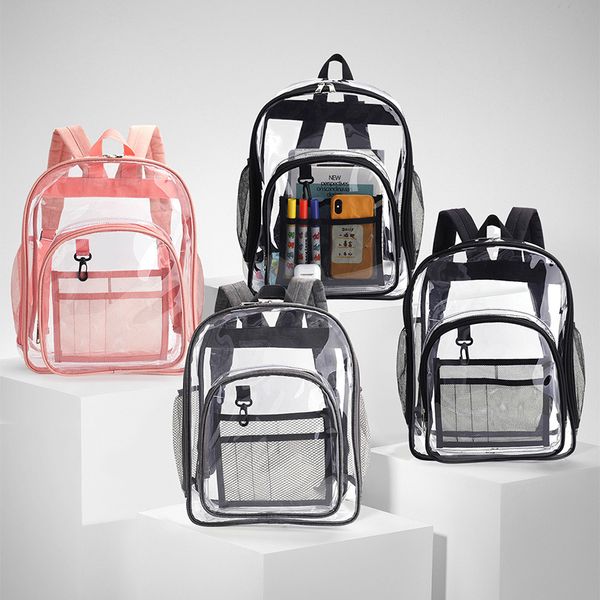 clear backpack waterproof pvc school bag transparent backpack purses with reinforced strap see through bookbag
clear backpack waterproof pvc school bag transparent backpack purses with reinforced strap see through bookbag