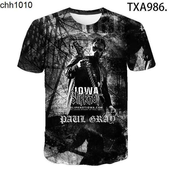 designer summer new heavy metal band slipknots 3d digital print fashion new round neck men's and women's t-shirt, White;black
designer summer new heavy metal band slipknots 3d digital print fashion new round neck men's and women's t-shirt, White;black