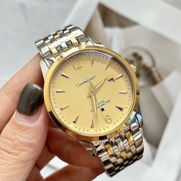 2021 new three stitches luxury mens watches 42 mm diameter quartz watch highquality european brand clock stainless steel belt men fashio, Slivery;brown
2021 new three stitches luxury mens watches 42 mm diameter quartz watch highquality european brand clock stainless steel belt men fashio, Slivery;brown