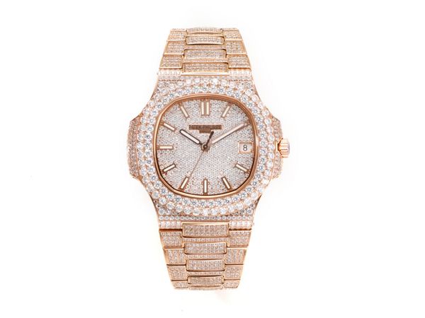 rose gold luxury men's watch nautilus 5711 full diamond case 324 automatic 316 stainless steel case diameter 40mm, Slivery;brown
rose gold luxury men's watch nautilus 5711 full diamond case 324 automatic 316 stainless steel case diameter 40mm, Slivery;brown