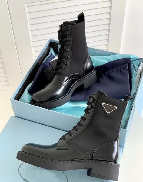 women boots autumn famous winter brands brushed leather re-nylon ankle boots black recycled enameled metal triangle combat boot chunky lug s
women boots autumn famous winter brands brushed leather re-nylon ankle boots black recycled enameled metal triangle combat boot chunky lug s