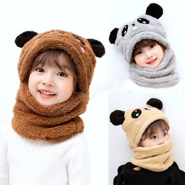 autumn winter kids hat scarf all-in-one cute cartoon panda double fleece thicken warm boys girls cap beanie children hat bonnet, Yellow
autumn winter kids hat scarf all-in-one cute cartoon panda double fleece thicken warm boys girls cap beanie children hat bonnet, Yellow