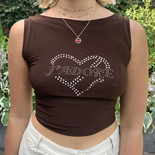 women's tanks camis new dress in 2022 summer slim love letter wrapped chest drill vest women, White
women's tanks camis new dress in 2022 summer slim love letter wrapped chest drill vest women, White