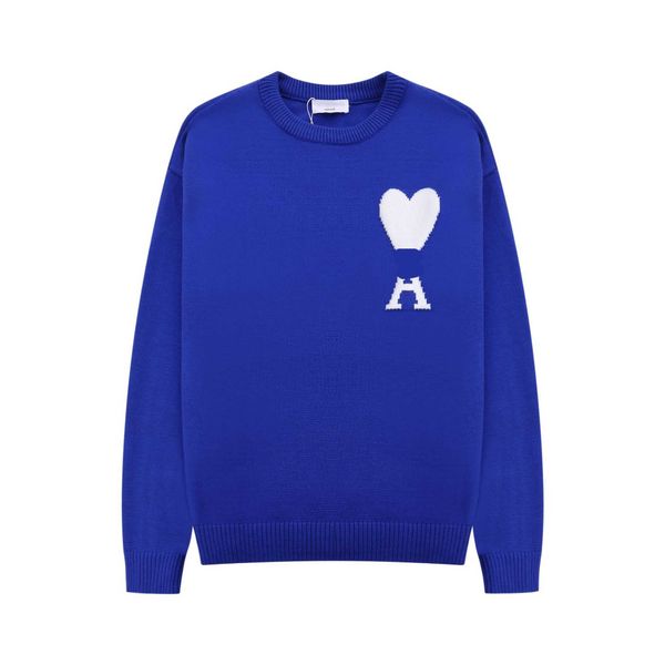 men's sweaters designer amis love classic jacquard embroidery round neck loose knit men women rs fashion rkz0, White;black
men's sweaters designer amis love classic jacquard embroidery round neck loose knit men women rs fashion rkz0, White;black