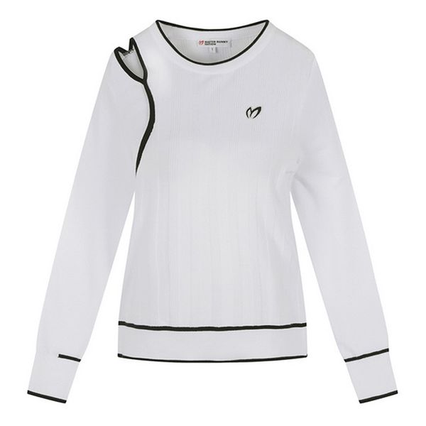 master bunny autumn/winter women's knitted sweater round neck pierced shoulders self-cultivation comfortable golf wear 220619, Black;blue
master bunny autumn/winter women's knitted sweater round neck pierced shoulders self-cultivation comfortable golf wear 220619, Black;blue