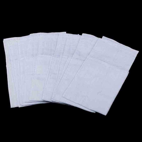 12x mens womens white pocket cotton handkerchiefs hankie hanky sweat face towel j220816, Blue;white
12x mens womens white pocket cotton handkerchiefs hankie hanky sweat face towel j220816, Blue;white
