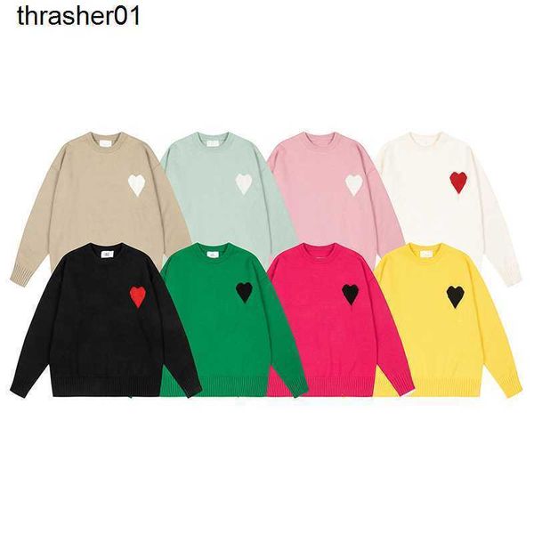 women's sweaters designer men's women's amirs winter new love couple wool solid casual crew neck loose knitwear fashion sweat, White;black
women's sweaters designer men's women's amirs winter new love couple wool solid casual crew neck loose knitwear fashion sweat, White;black