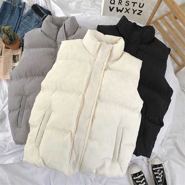 cotton vest 2021 the listing korean style outer wear winter warm sleeveless jacket students all-match beige, Black;white
cotton vest 2021 the listing korean style outer wear winter warm sleeveless jacket students all-match beige, Black;white