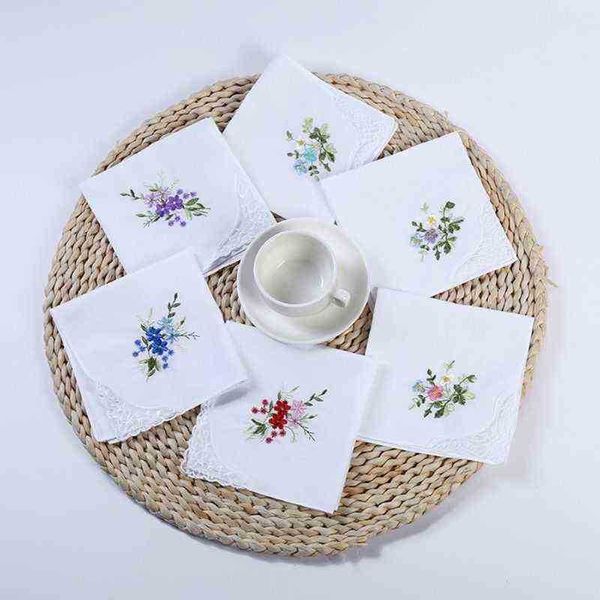 5pcs womens cotton handkerchiefs floral embroidered butterfly lace pocket hanky j220816, Blue;white
5pcs womens cotton handkerchiefs floral embroidered butterfly lace pocket hanky j220816, Blue;white