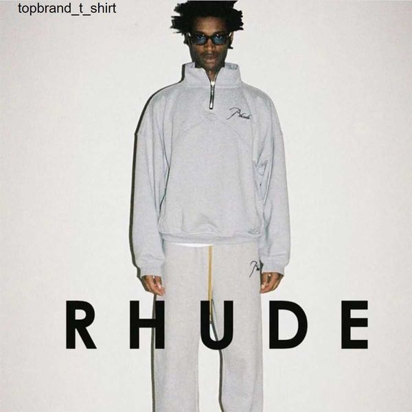 men's hoodies designer sweatshirts rhude winter new fashion zipper high street long sleeve loose men's women's embroidery pul, Black
men's hoodies designer sweatshirts rhude winter new fashion zipper high street long sleeve loose men's women's embroidery pul, Black