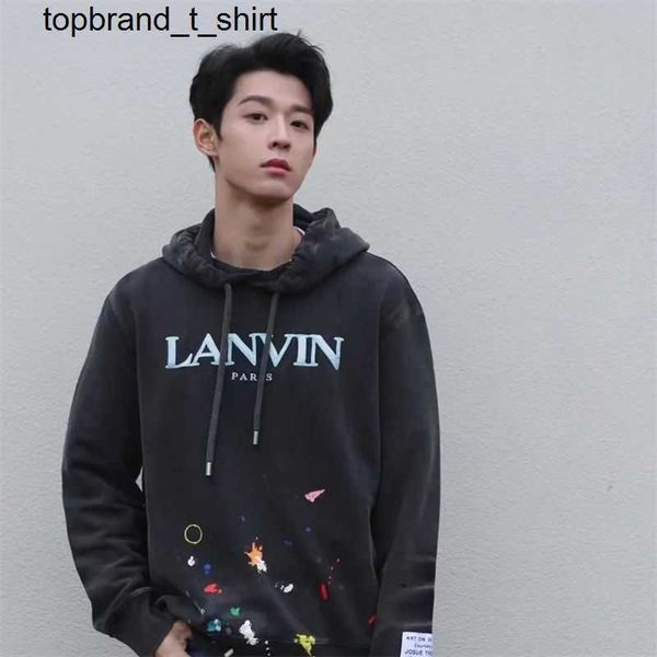 men's hoodies designer sweatshirts lanvins fsahion branded winter new alphabet hand painted speckle men's women's fashion hoo, Black
men's hoodies designer sweatshirts lanvins fsahion branded winter new alphabet hand painted speckle men's women's fashion hoo, Black