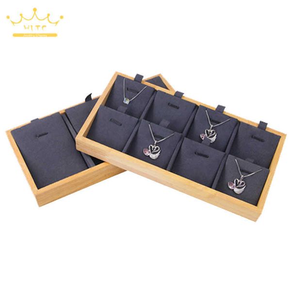 jewelry boxes bamboo necklaces pendant display tray storage rack organizer counter l221021, Black;white
jewelry boxes bamboo necklaces pendant display tray storage rack organizer counter l221021, Black;white