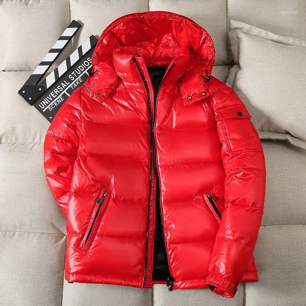 men's down jacket winter hooded thick solid color tooling cotton bright face couple, Black
men's down jacket winter hooded thick solid color tooling cotton bright face couple, Black