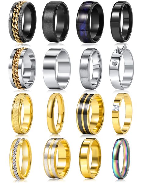 band rings simple stainless steel for women men cool sier mens ring pack plain black wedding pormise set drop delivery 2022 amprh, Silver
band rings simple stainless steel for women men cool sier mens ring pack plain black wedding pormise set drop delivery 2022 amprh, Silver