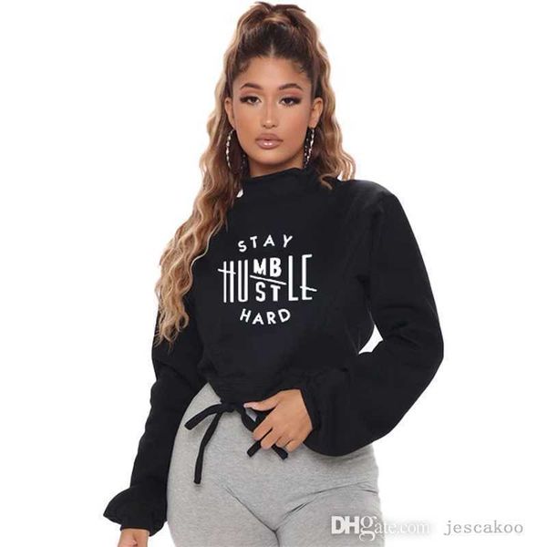 2022 aututmn new women black sweatshirts long sleeve letters print sweater casual crop with drawstring on both sides
2022 aututmn new women black sweatshirts long sleeve letters print sweater casual crop with drawstring on both sides