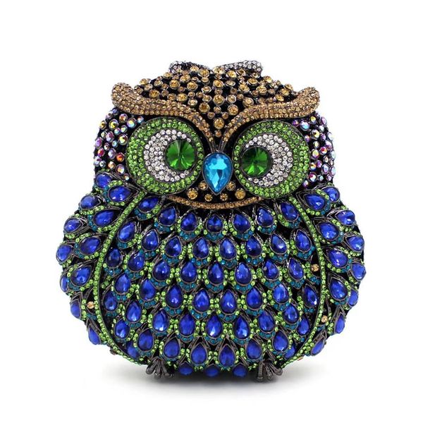 owl rhinestone stranded metal crystal dinner bag diamond women's handbag bl006, Black
owl rhinestone stranded metal crystal dinner bag diamond women's handbag bl006, Black