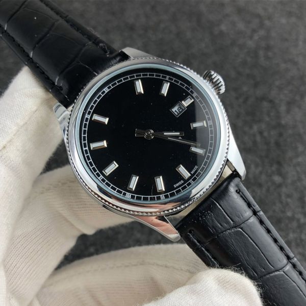 men's luxury brand business leisure quartz watch luminous calendar stainless steel case leather watches, Slivery;brown
men's luxury brand business leisure quartz watch luminous calendar stainless steel case leather watches, Slivery;brown