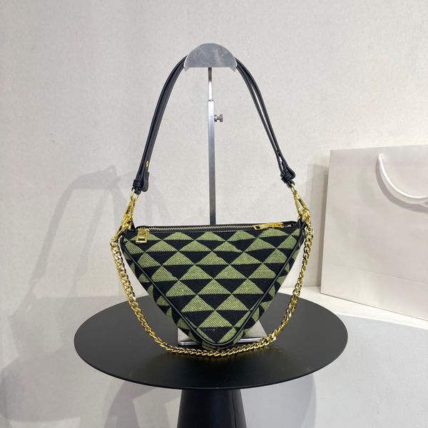 triangle bags symbole leather and fabric mini bag designer metal hardware zipper closure handbag clutches women detachable chain leather han
triangle bags symbole leather and fabric mini bag designer metal hardware zipper closure handbag clutches women detachable chain leather han