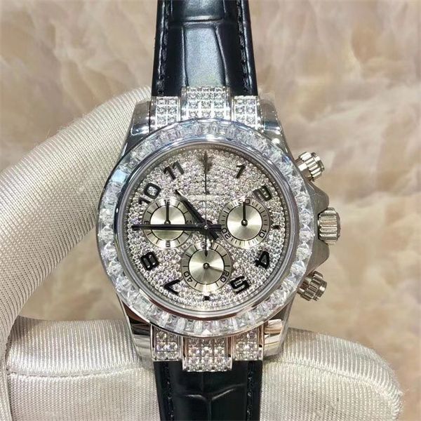 diamond watch monte de luxe 40mm men watches automatic mechanical movement folding buckle leather strap 04, Slivery;brown
diamond watch monte de luxe 40mm men watches automatic mechanical movement folding buckle leather strap 04, Slivery;brown