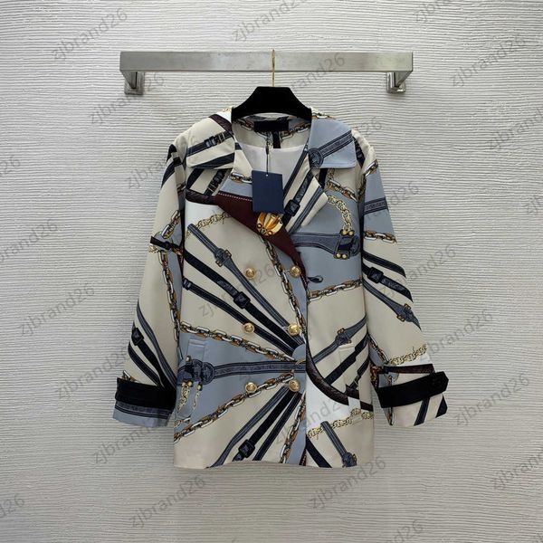 jackets womens double breasted button belt chain printed suit coats soft lining lapel pocket medium style outerwear fashion brand women, Black;brown
jackets womens double breasted button belt chain printed suit coats soft lining lapel pocket medium style outerwear fashion brand women, Black;brown
