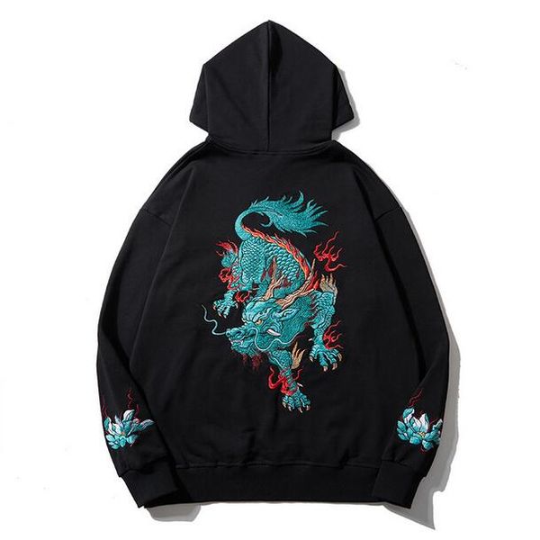 chinese wind qilin heavy industry embroidered hoodie male large size pure cotton lovers hooded coat, Black
chinese wind qilin heavy industry embroidered hoodie male large size pure cotton lovers hooded coat, Black