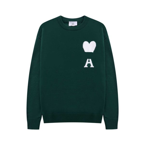 men's sweaters designer amis love classic jacquard embroidery round neck loose knit men women rs fashion 86r3, White;black
men's sweaters designer amis love classic jacquard embroidery round neck loose knit men women rs fashion 86r3, White;black