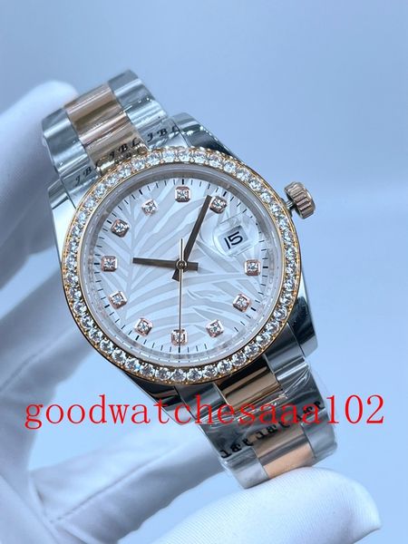 luxury watch watches new version 36mm silver bamboo leaves dial 126233 automatic mechianical 18k rose gold bracelet fashion ladies men', Slivery;brown
luxury watch watches new version 36mm silver bamboo leaves dial 126233 automatic mechianical 18k rose gold bracelet fashion ladies men', Slivery;brown