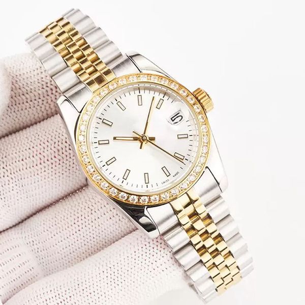 diamond watch mens watches automatic movement stainless steel montres gold watchs women 36/41mm 2813 mechanical waterproof luminous wristwat, Slivery;brown
diamond watch mens watches automatic movement stainless steel montres gold watchs women 36/41mm 2813 mechanical waterproof luminous wristwat, Slivery;brown