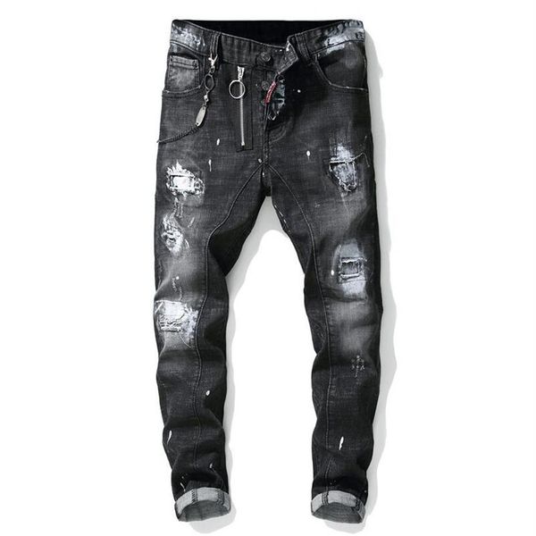 unique men painted rips jeans stretch black fashion designer slim fit washed motocycle denim pants panelled hip hoptrousers 1012267e, Blue
unique men painted rips jeans stretch black fashion designer slim fit washed motocycle denim pants panelled hip hoptrousers 1012267e, Blue