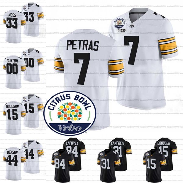 citrus 2021 iowa bowl hawkeyes ncaa football jersey custom spencer petras riley moss tyler goodson seth benson jack campbell sam laporta, Black
citrus 2021 iowa bowl hawkeyes ncaa football jersey custom spencer petras riley moss tyler goodson seth benson jack campbell sam laporta, Black