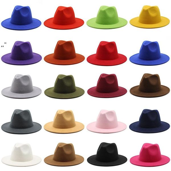 panama cap jazz formal hat retro woolen lady felt fedora fashion solid plain candy color wide brim trilby chapeau for men women bba12, Blue;gray
panama cap jazz formal hat retro woolen lady felt fedora fashion solid plain candy color wide brim trilby chapeau for men women bba12, Blue;gray