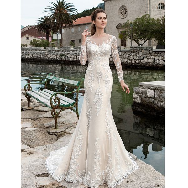 2023 mermaid wedding dresses see through luxury new crystal lace bridal gowns luxurious sequined dubai wedding dress customise, White
2023 mermaid wedding dresses see through luxury new crystal lace bridal gowns luxurious sequined dubai wedding dress customise, White