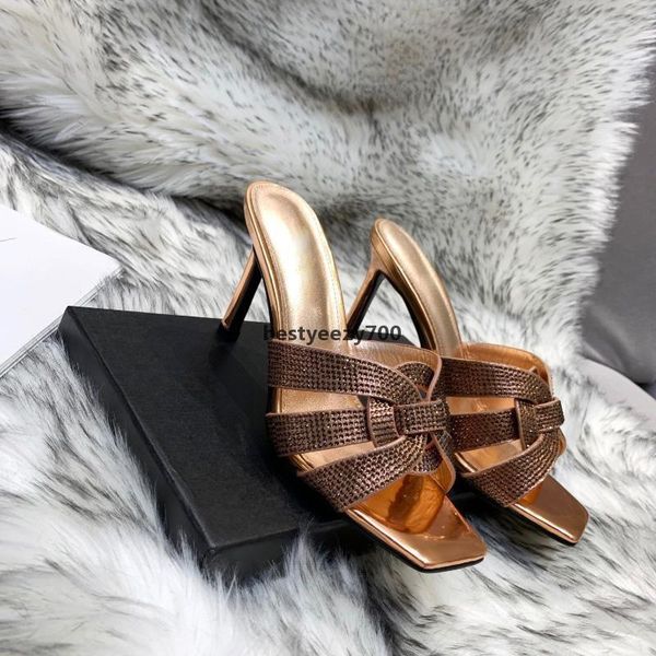 sandal qt women's slippers stiletto heels sandals tribute rhinestone mules high heel slides ladies summer luxury designer sho yslity im, Black
sandal qt women's slippers stiletto heels sandals tribute rhinestone mules high heel slides ladies summer luxury designer sho yslity im, Black