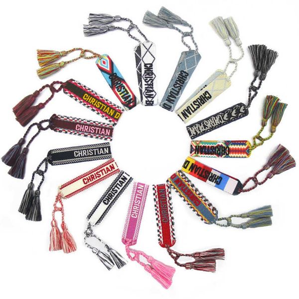 fashion women's luxury bracelets brand d designer bangle jewelry embroidered word bracelet letter rope woven tassel simple trinket men, Golden;silver
fashion women's luxury bracelets brand d designer bangle jewelry embroidered word bracelet letter rope woven tassel simple trinket men, Golden;silver