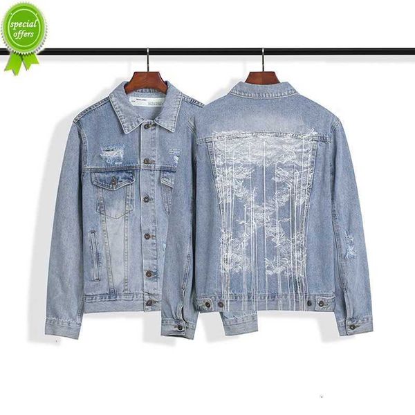 men's jacket correct version 20ss offs style ow sling letter arrow denim versatile coat batch, Black;brown
men's jacket correct version 20ss offs style ow sling letter arrow denim versatile coat batch, Black;brown
