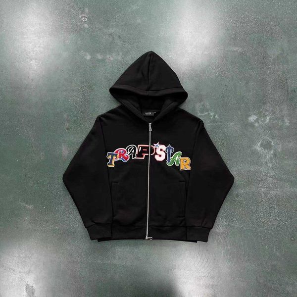 22022 new trapstar color embroidery hoodie cotton set black men's coat hip hop drill
22022 new trapstar color embroidery hoodie cotton set black men's coat hip hop drill