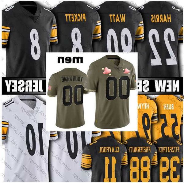 football jersey pittsburgh''stelerrs''10 mitchell trubisky 22 najee harris 90 t.j. watt 39 minkah fitzpatrick 14 george, Black;red
football jersey pittsburgh''stelerrs''10 mitchell trubisky 22 najee harris 90 t.j. watt 39 minkah fitzpatrick 14 george, Black;red