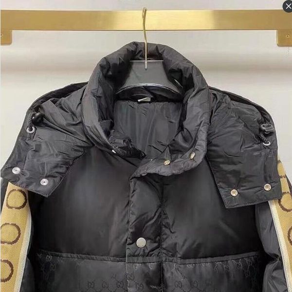 designer jacket parkas windbreaker hooded men women down shoulder ribbon stitching outdoor doudoune homme brand joint name jackets couples c, Black
designer jacket parkas windbreaker hooded men women down shoulder ribbon stitching outdoor doudoune homme brand joint name jackets couples c, Black