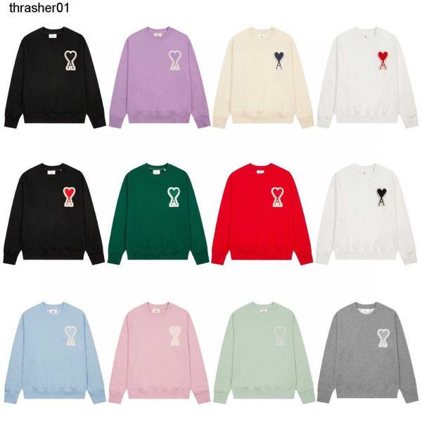 men's hoodies designer sweatshirts amis fashion brand love peach heart towel sleeve men women lovers round neck sweater hoodie, Black
men's hoodies designer sweatshirts amis fashion brand love peach heart towel sleeve men women lovers round neck sweater hoodie, Black