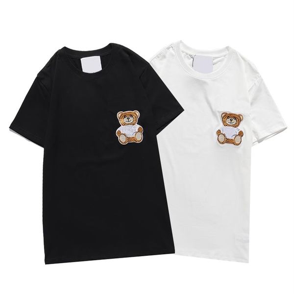mens graphic t shirts summer tshirt men women luxurys designers t shirt men 2021 fashion bear embroidery short sleeve t-shirt 2105250z, White;black
mens graphic t shirts summer tshirt men women luxurys designers t shirt men 2021 fashion bear embroidery short sleeve t-shirt 2105250z, White;black