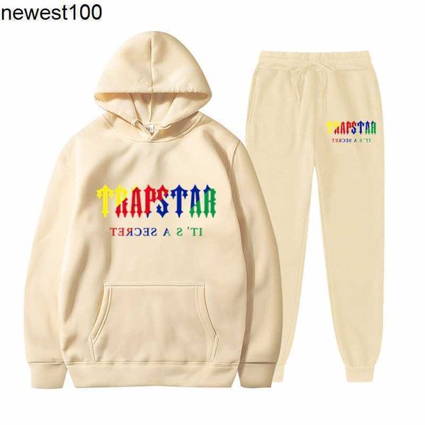 men designer trapstar lettered printed men's women's multicolor warm two-piece loose men's tracksuits, Gray
men designer trapstar lettered printed men's women's multicolor warm two-piece loose men's tracksuits, Gray