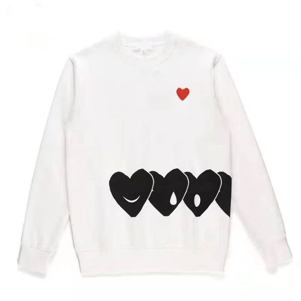 play designer men's sweatshirts women's hoodie pullover bottoming long sleeve shirt round neck red heart couple loose casual sweat, Black
play designer men's sweatshirts women's hoodie pullover bottoming long sleeve shirt round neck red heart couple loose casual sweat, Black