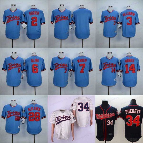 34 kirby puckett jersey men 28 bert blyleven 14 kent hrbek 7 joe mauer 6 tony oliva 3 harmon killebrew 2 brian dozier baseball jerseys, Black
34 kirby puckett jersey men 28 bert blyleven 14 kent hrbek 7 joe mauer 6 tony oliva 3 harmon killebrew 2 brian dozier baseball jerseys, Black